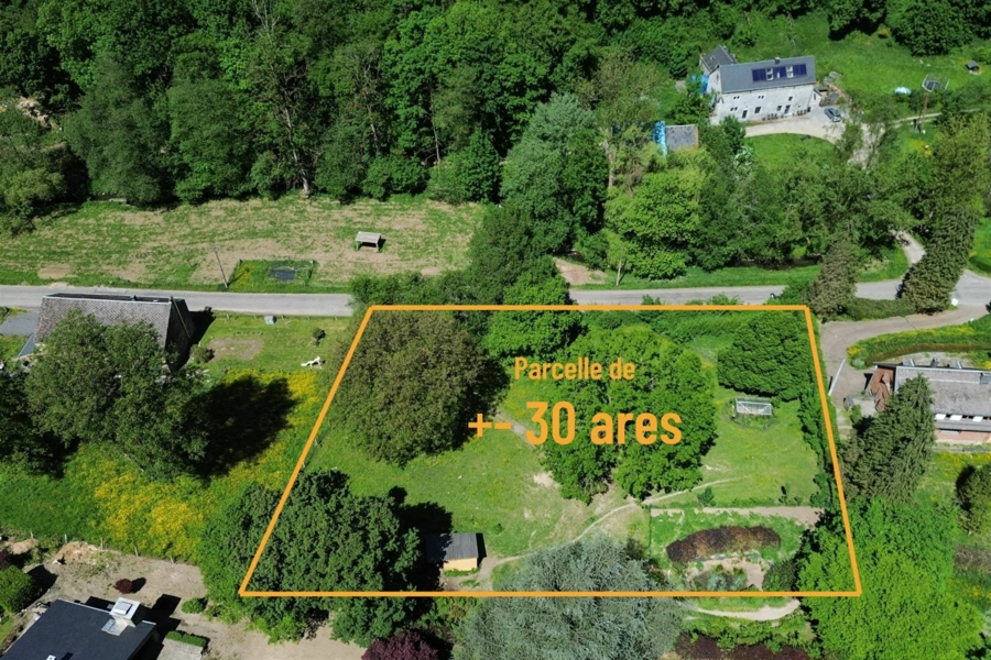 Grand terrain bâtissable de +/- 30 ares dans le village de Crupet 