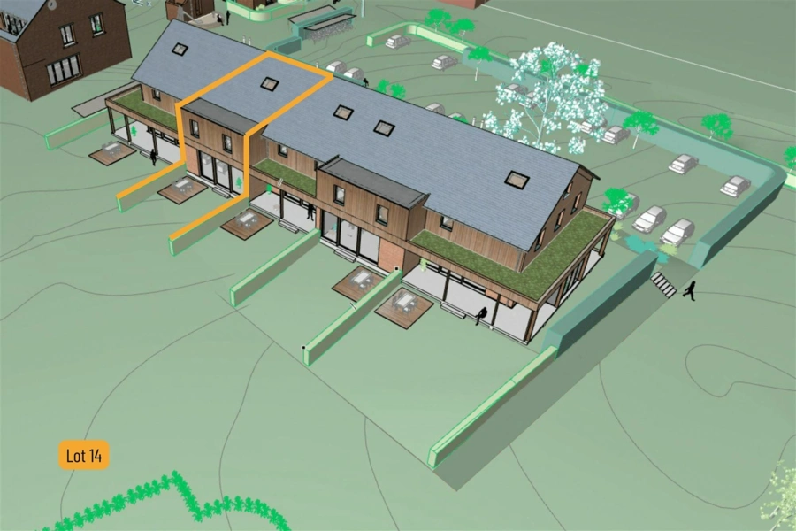 Terrain avec permis octroyé pour la construction maison 3 CH 