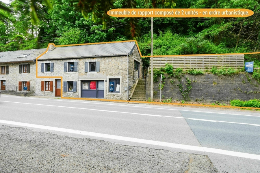 Immeuble de rapport 2 unités - en ordre urbanistique