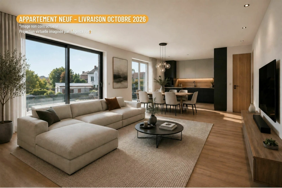Appartement 2 CH NEUF- top finitions- centre Auvelais 