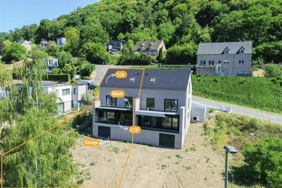 Superbe maison NEUVE 3 CH + bureau avec vue MEUSE