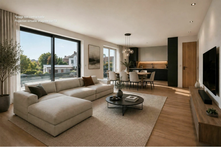 Appartement 2 CH NEUF- top finitions- centre Auvelais 