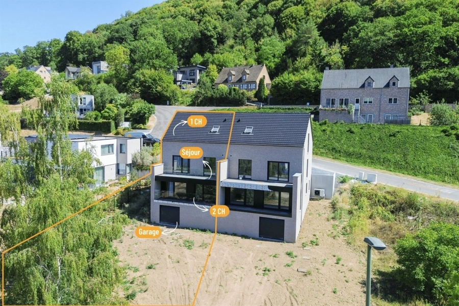 Superbe maison NEUVE 3 CH + bureau avec vue MEUSE