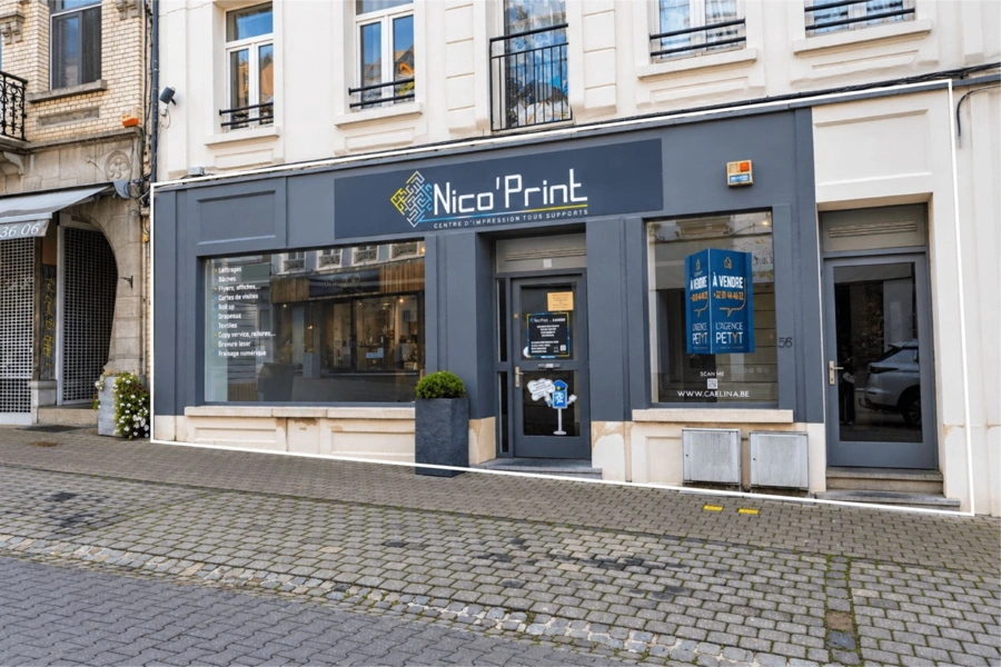 Grande surface commerciale 180 m² - plein centre Gembloux 